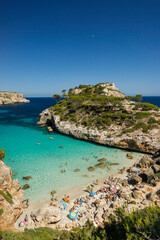 Obraz premium cala de Es Moro, Santaniy, Mallorca, balearic islands, spain, europe