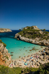 Fototapeta na wymiar cala de Es Moro, Santaniy, Mallorca, balearic islands, spain, europe