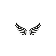 vector illustration of wings for icons, symbols or logos