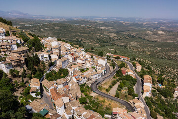 Fototapeta premium Castillo de La Iruela, origen almohade, construido sobre cimientos pre-bereberes, La Iruela, valle del Guadalquivir, parque natural sierras de Cazorla, Segura y Las Villas, Jaen, Andalucia, Spain