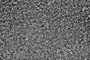 Grunge texture of the rough surface of asphalt, concrete with noise, grit, dirt. Abstract monochrome rough background. Vector illustration. Overlay template.