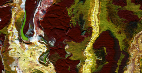 colorful marbling texture creative background with abstract waves, liquid art style painted with oil