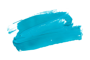 light blue brush isolated on transparent background blue watercolor,png