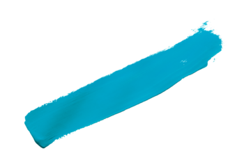 light blue brush isolated on transparent background blue watercolor,png