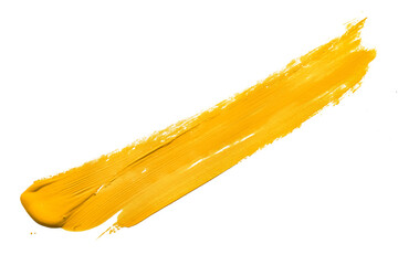 yellow brush isolated on transparent background yellow watercolor,png
