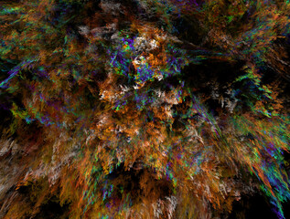 Imaginatory fractal abstract background Image