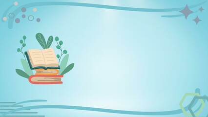 Background with copy space area for celebrate International Literacy Day on 8th September. Suitable to place on content with that theme.