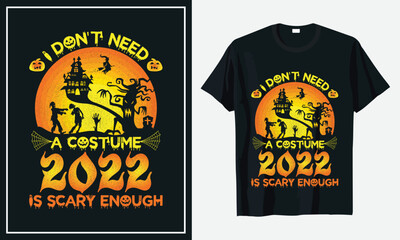 Halloween t-shirt design vector