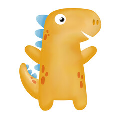 Watercolor Dinosaur Clipart