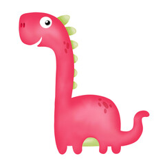 Watercolor Dinosaur Clipart