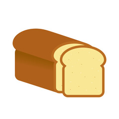 Sliced bread icon vector illustration flat logo design