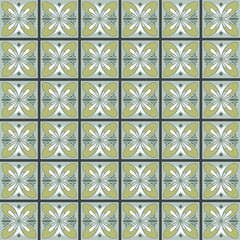 Light green tiles in pattern
