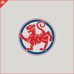 Emblem, symbol martial arts. SHOTOKAN KARATE TIGER
