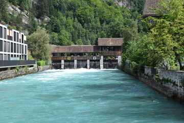 Fototapeta na wymiar Interlaken river
