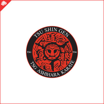 Emblem, symbol martial arts. TSU SHIN GEN KARATE