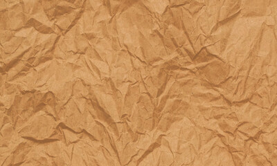Fototapeta premium Close up of Recycled brown wrinkle paper texture for background.