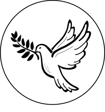 Logo colombe de la paix	