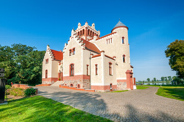Fototapeta na wymiar Castle von Treskow, Strykowo, Greater Poland Voivodeship, Poland