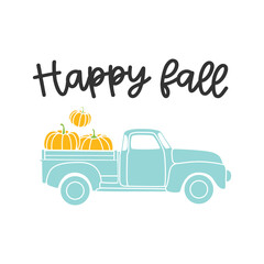 happy fall truck