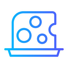 cheese gradient icon