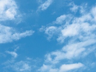 Blue cloud gradient soft white background clear cloudy beauty in thin soft sunlight, bright turquoise landscape in the daytime environment.