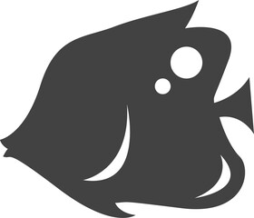 animal silhouette isolated on transparent background