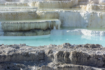 Landscape of Mammoth Hot Springs in Yellowstone National Park © philipbird123