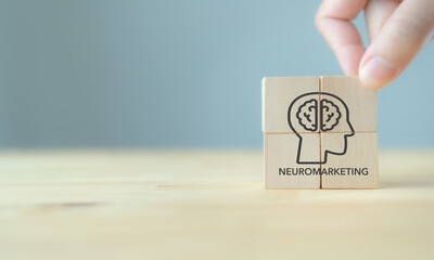 Neuromarketing concept. People's brains respond to advertising and other brand-related messages by...