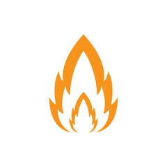 fire icon logo vector design