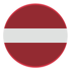 3D Flag of Latvia on avatar circle.