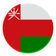 3D Flag of Oman on a avatar circle.