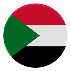 3D Flag of Sudan on a avatar circle.