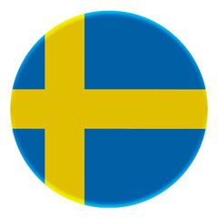 3D Flag of Sweden on avatar circle.