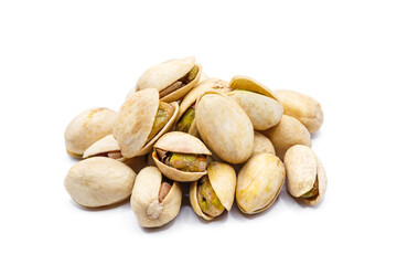 roasted Pistachios nut isolated on a white background