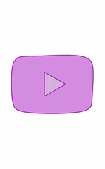play button icon purple