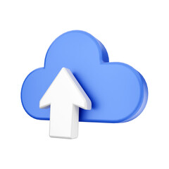 cloud computing icon 3d icon illustration