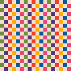 Colored chess board pattern