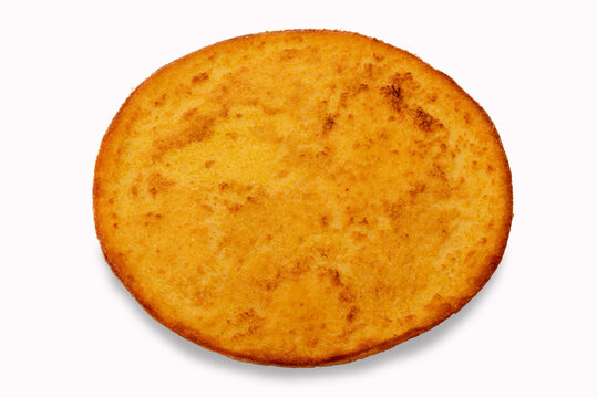 Ligurian farinata or Cecina Toscana or Socca Nice, France. Savory pie of chickpea flour with olive oil baked in the oven. Isolated on white, clipping path
