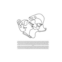 continuous line of men and women kissing passionately.line art of women and men kissing lips