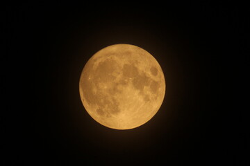 full moon in the night sky