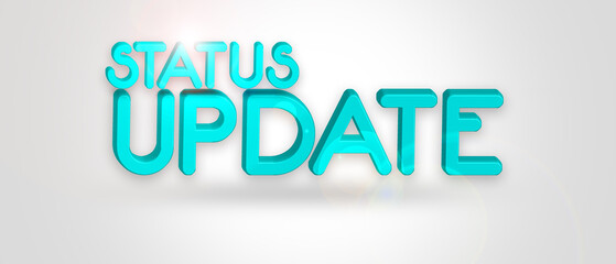 status update 3D Letter Design