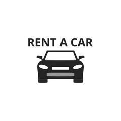 Rent a car icon isolated on white background
