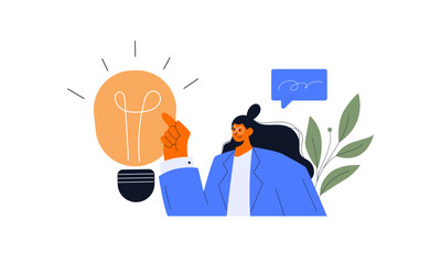 Brain activity abstract concept vector illustration set. Thinking and imagination, problem solving, brainstorming, idea and fantasy, motivation and inspiration, find solution abstract metaphor.