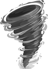 Tornado storm twister, hurricane or cyclone wind