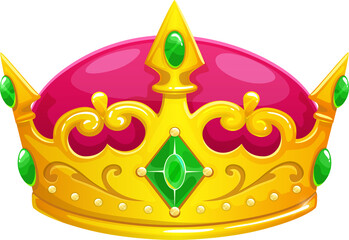 Cartoon king golden crown, game ui asset, app gui