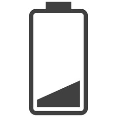 Battery icon. Charger phases flat design.