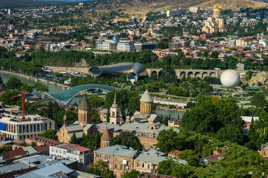 Cityscape of Old Tbilisi