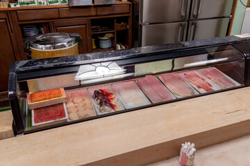 寿司屋のカウンター