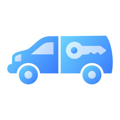 Fototapeta premium Van Icon