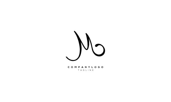 LMB BML Abstract initial monogram letter alphabet logo design